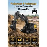 Tıfıl Toys Uzaktan Kumandalı 1:12 Ölçek 9 Fonksiyon Hareketli Excavator 2.4ghz Iş Makinesi Oyuncak Ekskavatör