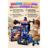 Tıfıl Toys Uzaktan Kumandalı 15 Fonksiyonlu Işıklı Sesli Müzikli Sensörlü Sprey Efektli 40cm Form Değiştiren Dev Oyuncak Robot Araba