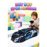 Tıfıl Toys Uzaktan Kumandalı 5 Fonksiyonlu 1:10 Ölçekli Dev 2.4GHz Kauçuk Lastikli Büyük Oyuncak Yarış Arabası MAVİ