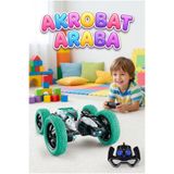 Tıfıl Toys Uzaktan Kumandalı 5 Fonksiyonlu Şarjlı Işıklı Sesli 360 Derece Dönen Kasırga Akrobat Oyuncak Araba