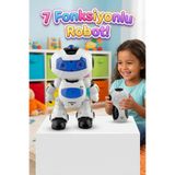Tıfıl Toys Uzaktan Kumandalı 7 Fonksiyonlu Işıklı Sesli Müzikli 360 Derece Dönebilen Eğlenceli Oyuncak Robot