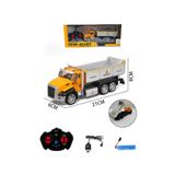 Tıfıl Toys Uzaktan Kumandalı Oyuncak Damperli Kamyon Şarjlı Işıklı Full Fonksiyon İş Makinesi RC Araç