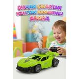 Tıfıl Toys Uzaktan Kumandalı Yarış Arabası 1:18 Ölçek Şarjlı Işıklı Sesli ve Duman Çıkaran Oyunca Araba YEŞİL