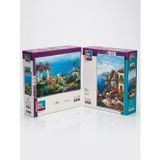 Tıfıl Toys Yamaç Evleri ve Sahil Köyü İkili Set - 1000 + 500 Parça İkili Puzzle Seti