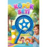 Tıfıl Toys Yıldızlı Dev Baloncuk Seti! 3 Parçalı Özel Köpük Suyu Solüsyonlu 35,5cm Eğlenceli Köpük Oyun Seti MAVİ
