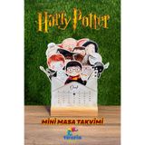 Tifopix Harry Potter Temalı Ahşap Standlı Masa Takvimi 2026 Masa Takvimi