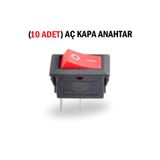 Tifoys ( 10 Adet) Güç Anahtarı, Aç Kapa Anahtar, Devre Anahtarı, Mini Anahtar, On Of Switch 15X21mm
