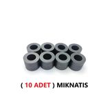 Tifoys ( 10 Adet) Yuvarlak Mıknatıs Halka Mıknatıs Siyah 17X5,7X5,3 Mm
