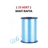 Tifoys ( 25 Adet) 200 Metre Rabant Mavi Rafya Şerit Kurdele