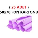 Tifoys ( 25 Adet ) 50X70 cm Lila Renkli Fon Kartonu Rulo Canlı Renk Büyük Boy Anaokulu Kreş Okul