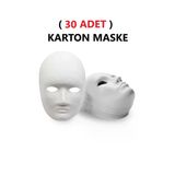 Tifoys 30 Adet, Karton Maske, Boyanabilir, Eğitici Maske Boyama, Etkinlik Ve Hobi Maskesi