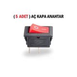 Tifoys ( 5 Adet) Güç Anahtarı, Aç Kapa Anahtar, Devre Anahtarı, Mini Anahtar, On Of Switch 15X21mm