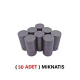 Tifoys ( 50 Adet) Magnet Deliksiz Mıknatıs Yuvarlak D 17 X 3 Mm