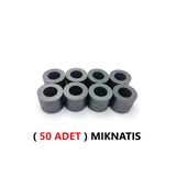 Tifoys ( 50 Adet) Yuvarlak Mıknatıs Halka Mıknatıs Siyah 17X5,7X5,3 Mm
