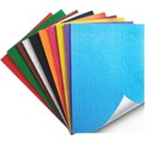 Tifoys A4 Yapışkanlı Keçe Tabaka 10'lu Paket 1.5 mm - Karışık