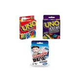 TİFOYS Uno Kart, Monopoly Deal ve Uno Flip - Kart Oyunları Seti