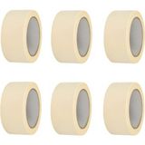 Tify 6 Adet Maskeleme Bandı Boya Bandı 36MM x 25M kağıt Bant