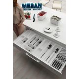 Tify Çekmece Içi Kaşıklık ve Bıçaklık Düzenleyici Beyaz, 104X48 Yandan ve Boydan 4cm Kesilebilir - 104 x 49 cm