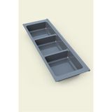 Tify Mutfak Çekmece Içi Kaşıklık, Antrasit Üç Bölmeli Modül 16CM x 48CM - Standart