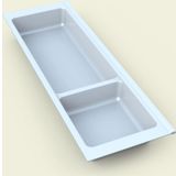 tify Mutfak Çekmece İçi Modüler İki Bölmeli Kaşıklık, Beyaz 16cmX48cm(Boydan 4cm Kesilebilir)