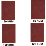 Tify Su Zımparası, Yumuşak Kağıt, Yüksek Kalite 23X28 Cm 60,80,100,120 Kum 4 Parça