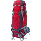 Tig Trekking Sırt Çantası, Unisex, Kırmızı-Gri, 65 L