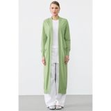 Tığ Triko SOSİS CEPLİ BASIC RAYON HIRKA MİNT YEŞİLİ