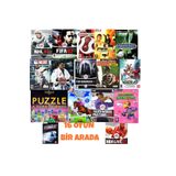 Tigdes 🎮 16'lı Spor Oyunları Seti Pc Oyunu | Windows Uyumlu Futbol Basketbol Yarış | Flash Bellek Ile