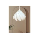 Tıgea Pumpkin Tekli Avize Yatak Odası, Mutfak, Oturma Odası Beyaz Tasarım Tekli Sarkıt Avize (Plastik) Beyaz 25 x 70 - standart