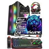 TİGER 8GB Ekran Kartı Rx580 DDR5 Xeon X5650 16gb Ram 256gb Ssd 250gb Hdd 24" Monitör Gaming Takım Bilgisayar