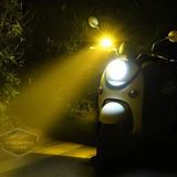 Tiger Marketing Baykuş Sis Farı Üç Modlu Sarı-Kırmızı-Beyaz Araç Motosiklet Off Road LED (1 Adet)