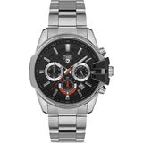 Tiger TI-608B Çelik Erkek Saati - Metalik Gri