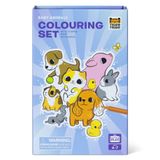 Tiger Tribe Pembe Küçük Bebek Çocuk Boyama Seti - Bebek Hayvanlar, Taşınabilir, Çocuklar için Ekran, Aktiviteler, İşaretleyiciler, Çıkartmalar, Unisex Oyuncak İçerir
