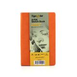 Tigertint A5 140 gr 80 Yaprak Sketch Book Turuncu Sert Kapaklı Eskiz Defteri