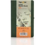 Tigertint A5 90 gr 80 Yaprak Yeşil Sert Kapak Eskiz Defteri