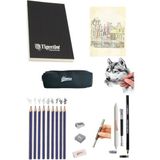 Tigertint Sketchbook Defter 100 gr A5 80 Yp Dereceli Kalem Eskiz Set