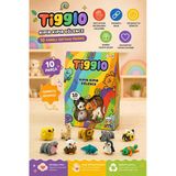 Tigglo 10’Lu Sürpriz Mini Hayvan Figür Seti Renkli Oyuncak Hareketli, Koleksiyonluk Figürler