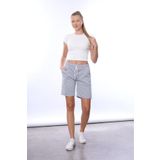 Tight Lady X Serüven %100 Pamuk kadın Gri 2 iplik cepli şort