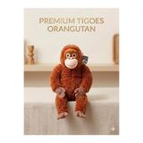 TIGOES Djungelskog Yumuşak Orangutan Peluş 66 cm Çocuklar İçin Uyku ve Oyun Arkadaşı