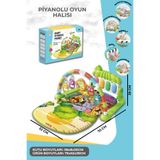 TIGOES Piyanolu Eğitici Bebek Oyun Halısı ( Jimnastik Merkezi Çıngıraklı Zeka Geliştirici)