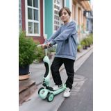 TIGOES Premium Oturaklı Çocuk Scooter 3 Tekerlekli Led Işıklı Scooter Yükseklik Ayarlı 1-6 Yaş