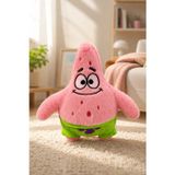 Tigoes T-Plush Patrick Star Peluş Oyuncak - 25 cm Sünger Bob Karakteri Yumuşak Figür