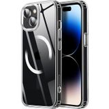 Tigowos iPhone 15 için Manyetik kılıf MagSafe 15FT Damla Dayanıklı Anti-Sararma Ağır Darbeye Dayanıklı Arka Kapak iPhone 15 Telefon Kılıfları 6.1 inç, şeffaf