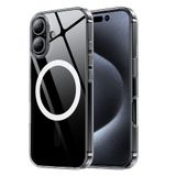 Tigowos iPhone 16 için Güçlü Manyetik Kılıf MagSafe 16FT Düşmeye Dayanıklı Sararma Önleyici Arka Kapak Darbeye Dayanıklı iPhone 16 Telefon Kılıfı için Slim Fit 6,1 inç, Şeffaf