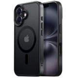 Tigowos iPhone 16 Plus için Güçlü Manyetik Kılıf MagSafe 16FT Düşmeye Dayanıklı Sararmaya Karşı Arka Kapak ShockPlusof iPhone 16 Plus Telefon Kılıfı 6,7 inç için Dar Kesim, Titanyum Siyah