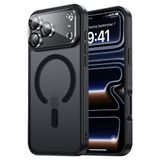 Tigowos iPhone 17 Pro için Manyetik Kılıf MagSafe Kamera Len Koruyucu*1 16FT Düşmeye Dayanıklı Mat Cilt Hissetme Arka Kapak Darbeye Dayanıklı Dar Kesim iPhone 17 Pro Telefon Kılıfı 6,3 inç, Siyah