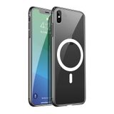 Tigowos MagSafe Kablosuz Şarjlı iPhone Xs Max için Şeffaf Manyetik Telefon Kılıfı, Sararmaz, Darbeye Dayanıklı Koruyucu Kılıf, iPhone Xs Max (6,5 inç) için