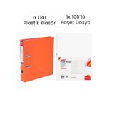 Tigra 1 Adet Tigra Dar Klasör 1 Adet Noki 100'lü Poşet Dosya Ofis Seti
