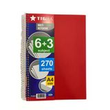 Tigra 10 2 Bölmeli Defter 250 Yp Karma Renk Gönderilmektedir.