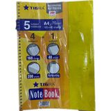 Tigra 4+1 Bölmeli Defter 200 Yp Sarı